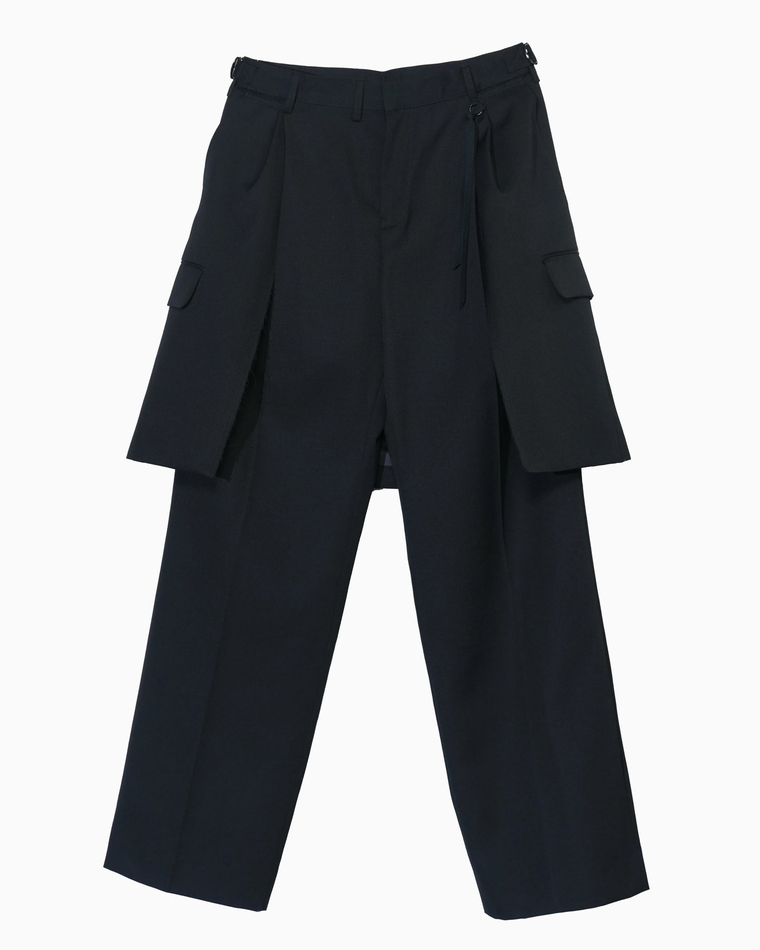 BUM FLAP JACKET SLACKS BLACK