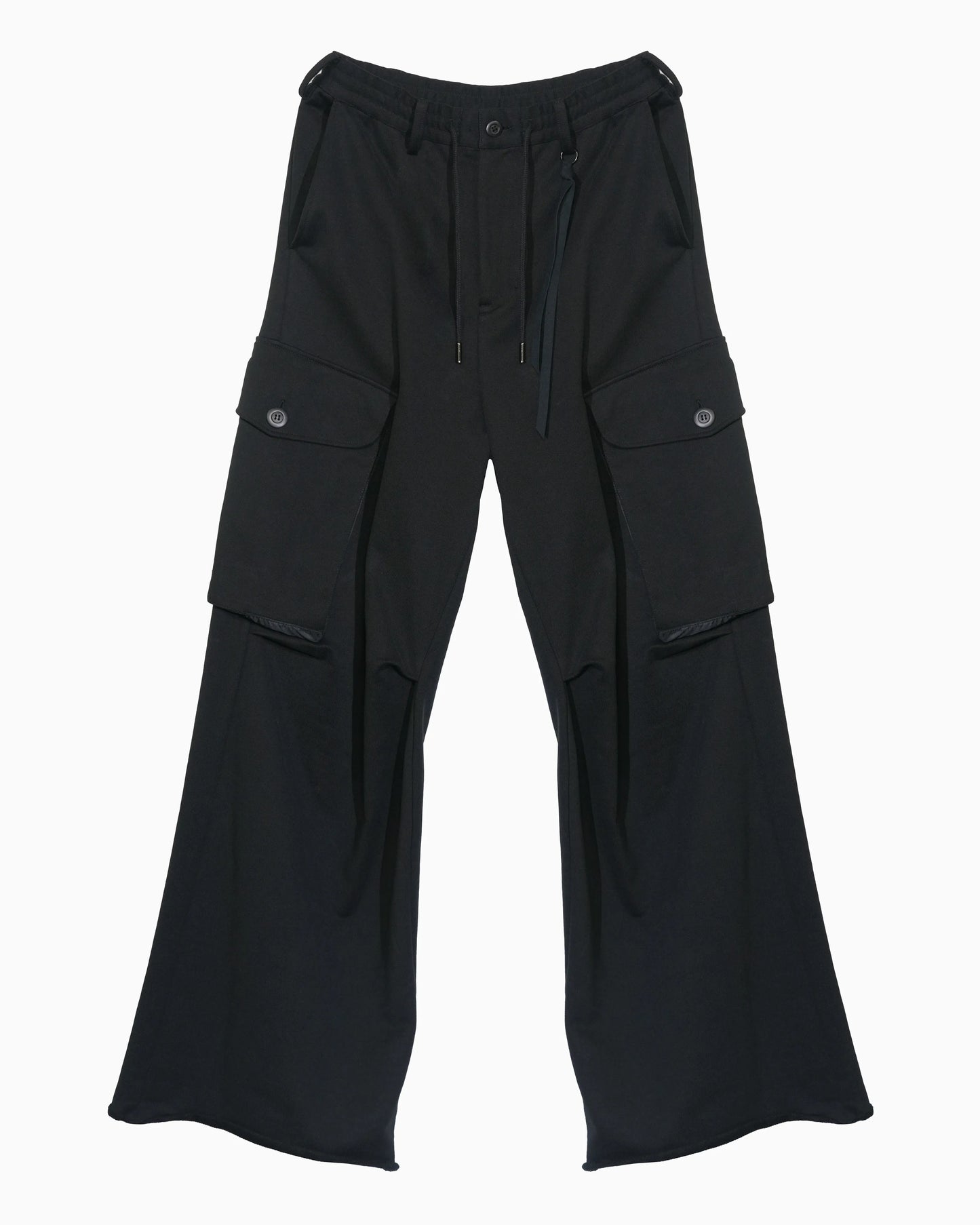 OVER CARGO SWEAT PANTS BLACK