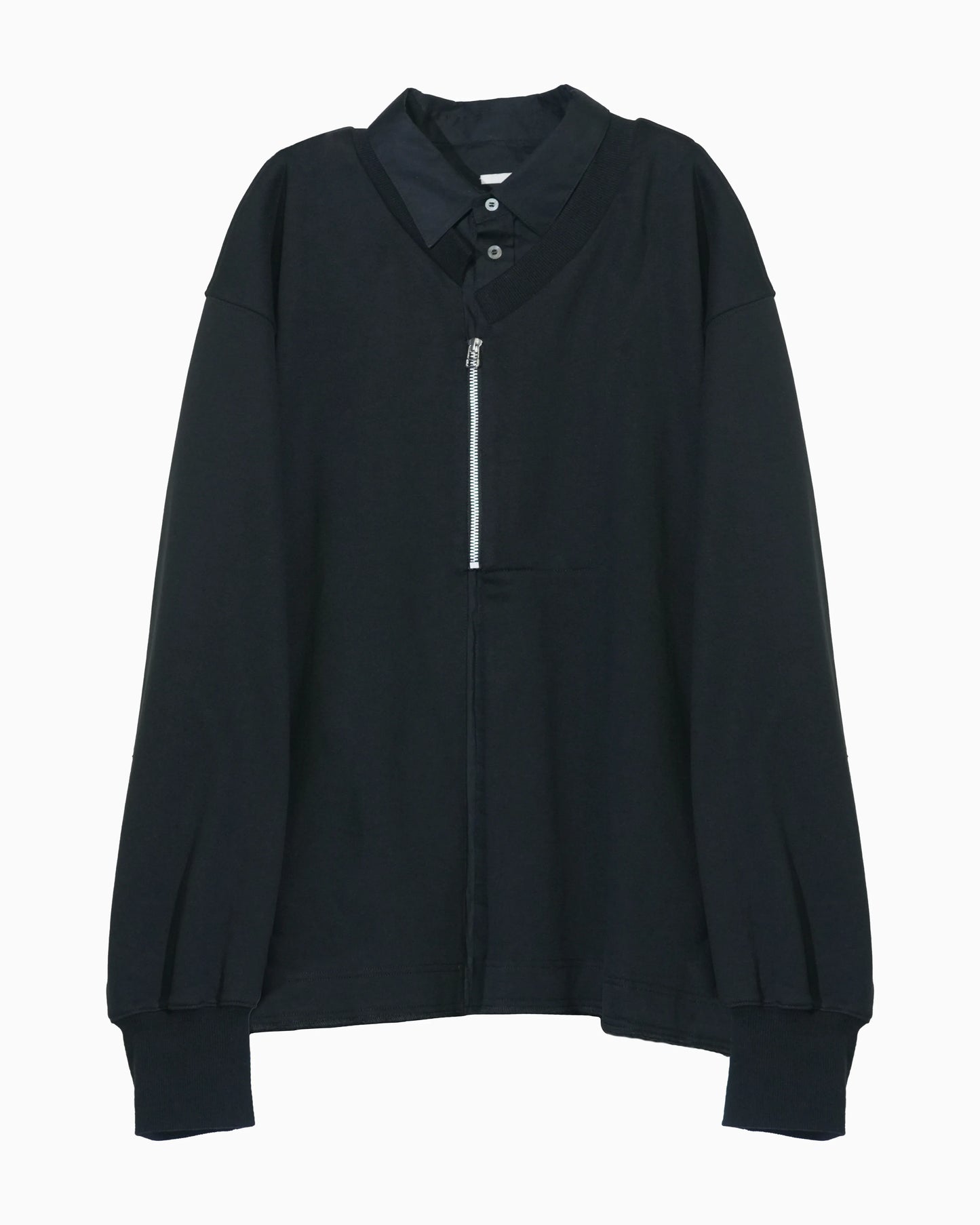 LAYERED SWEATSHIRT BLACK