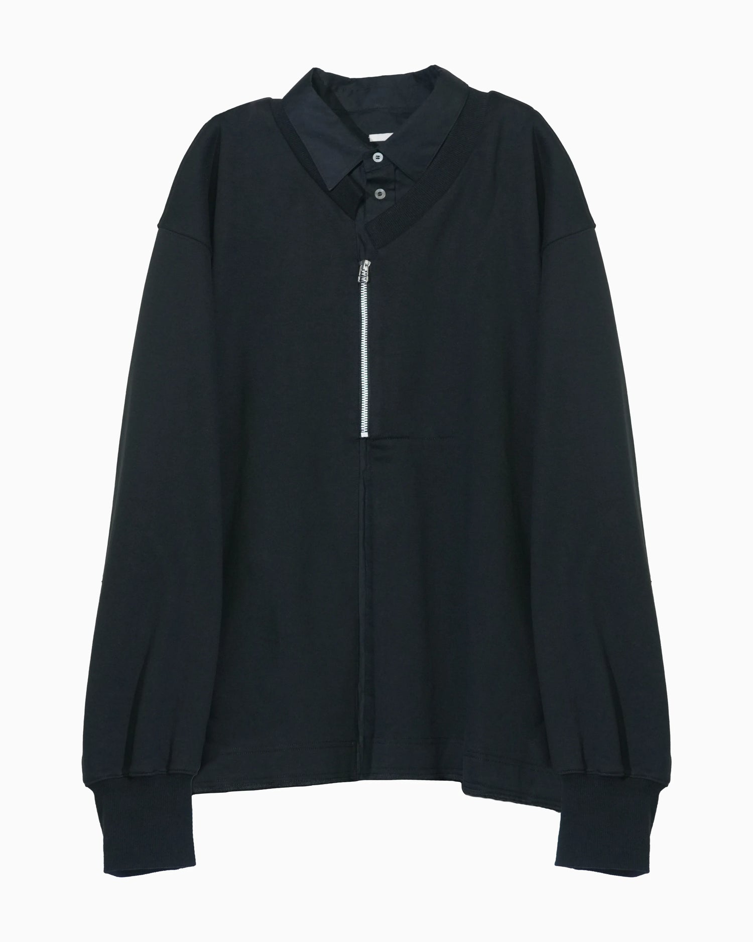 LAYERED SWEATSHIRT BLACK