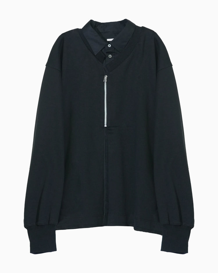 LAYERED SWEATSHIRT BLACK