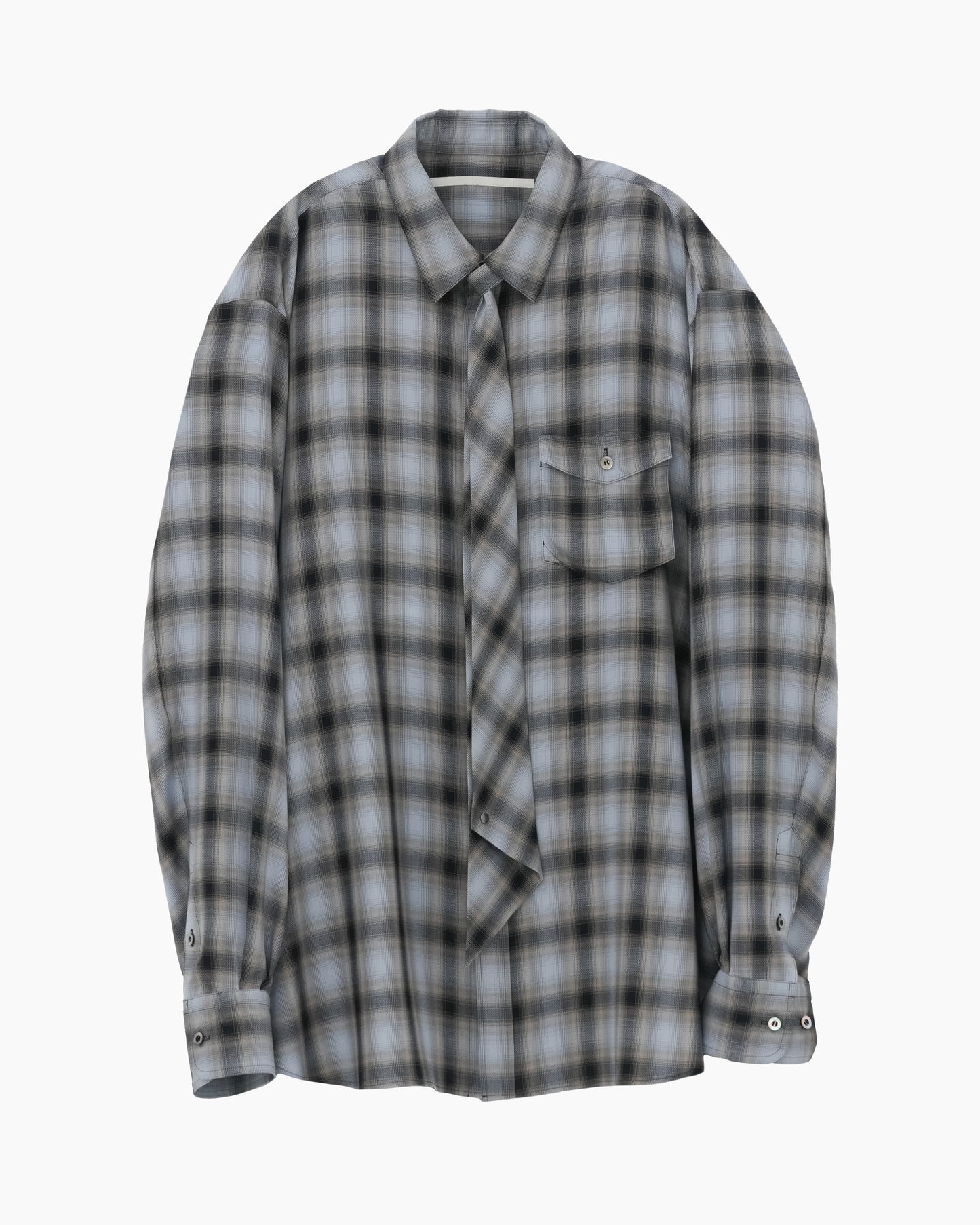 NECKTIE SHIRT NAVY