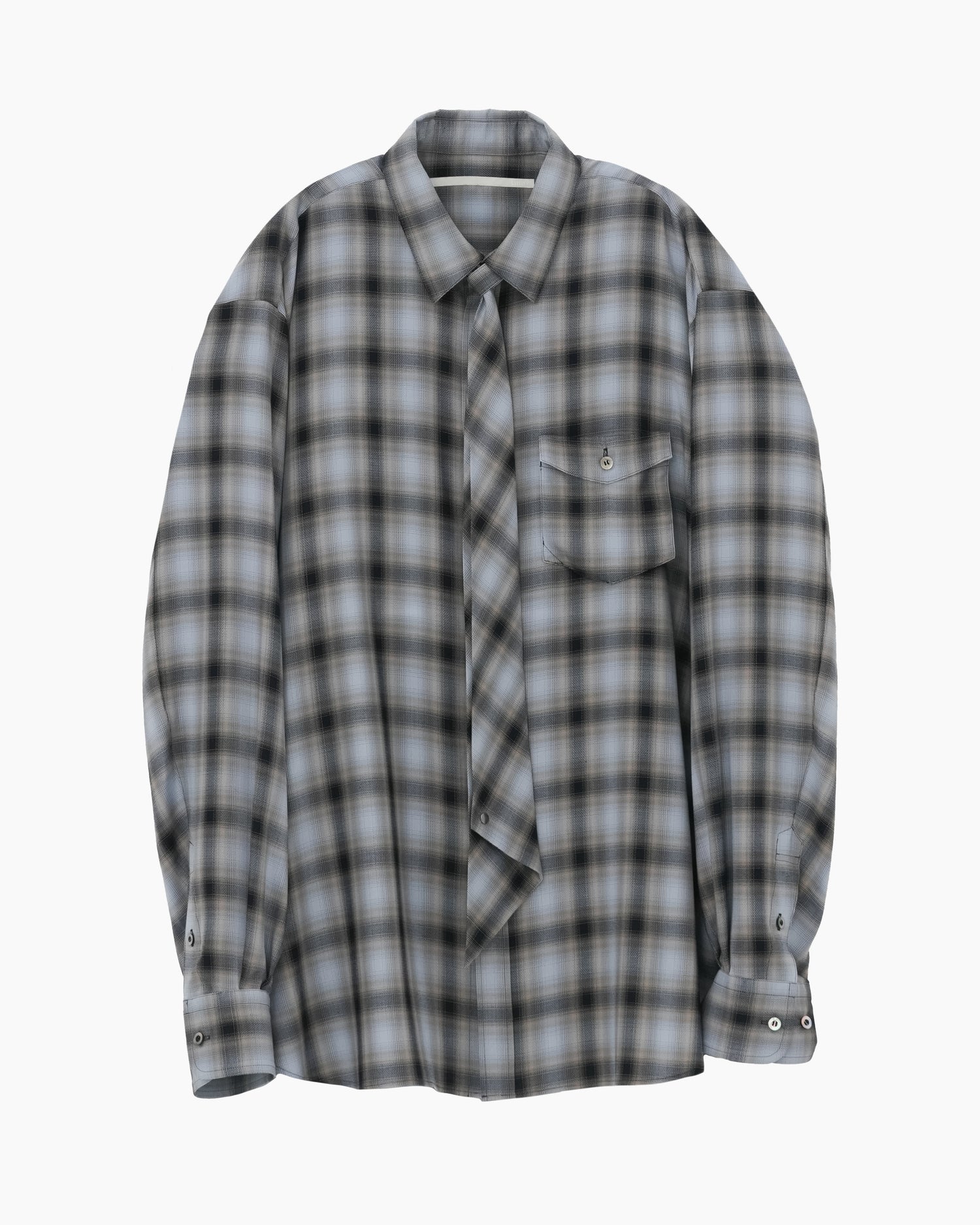 NECKTIE SHIRT NAVY