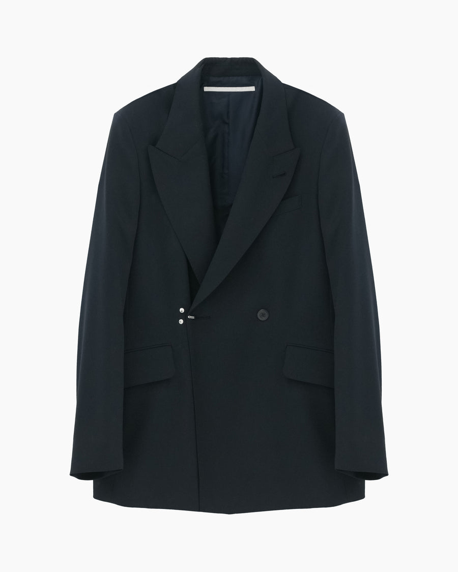 DOUBLE-BREASTED TAILORED JACKET NAVY