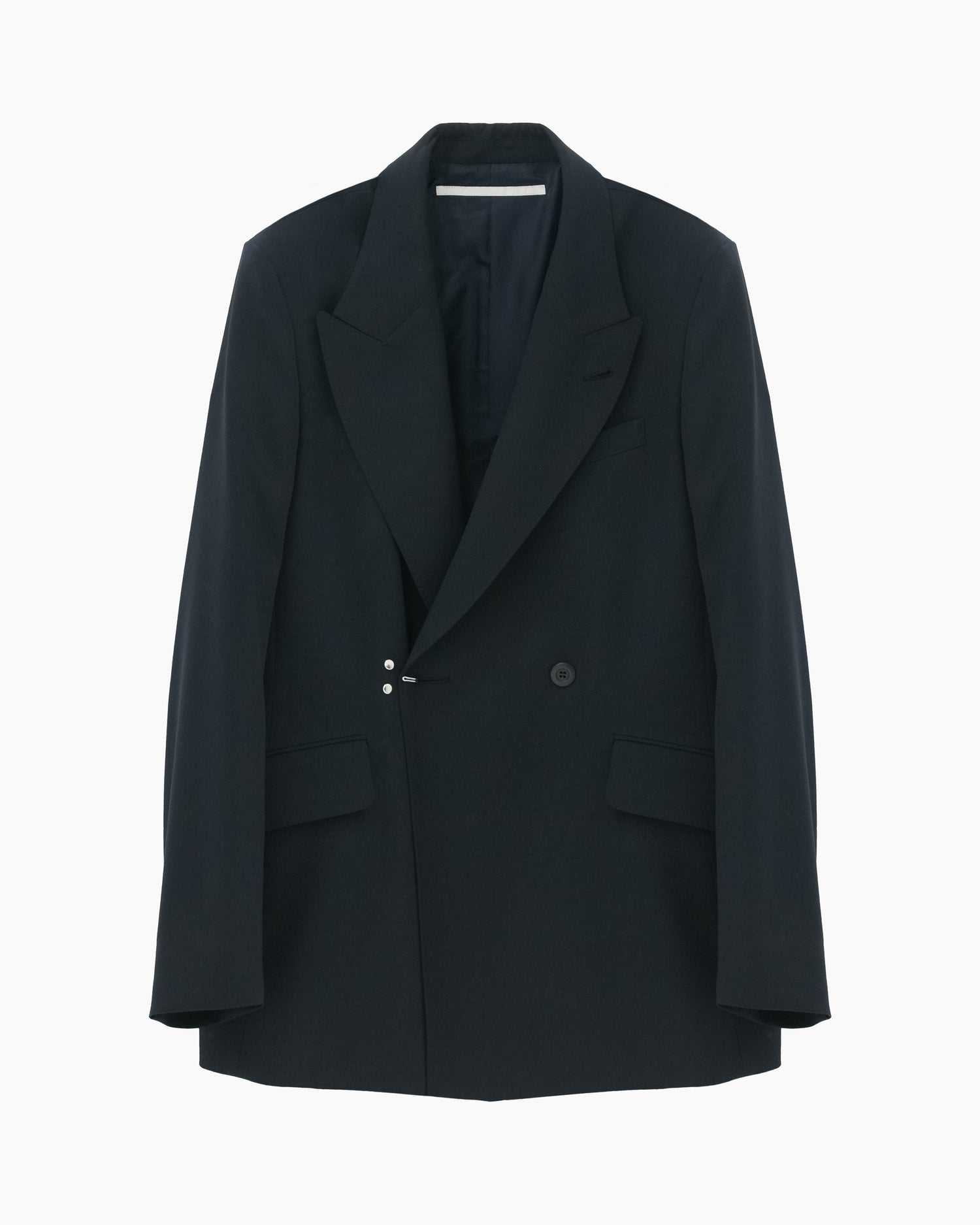 DOUBLE-BREASTED TAILORED JACKET NAVY