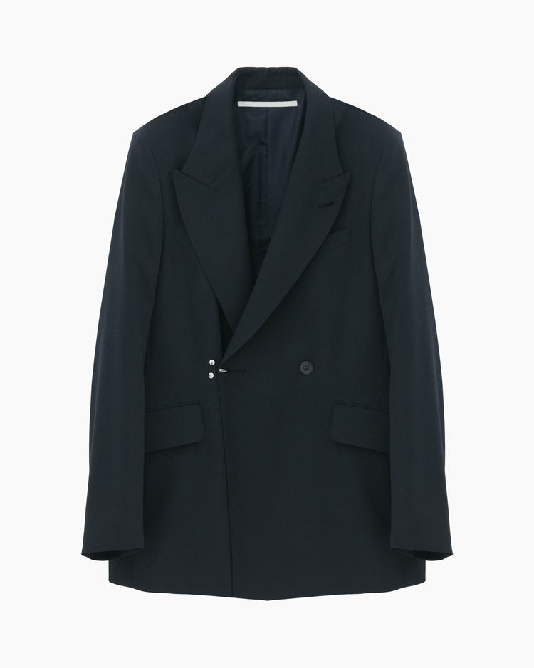 DOUBLE-BREASTED TAILORED JACKET NAVY