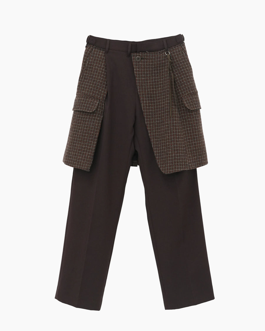 JACKET SKIRT SLACKS BROWN