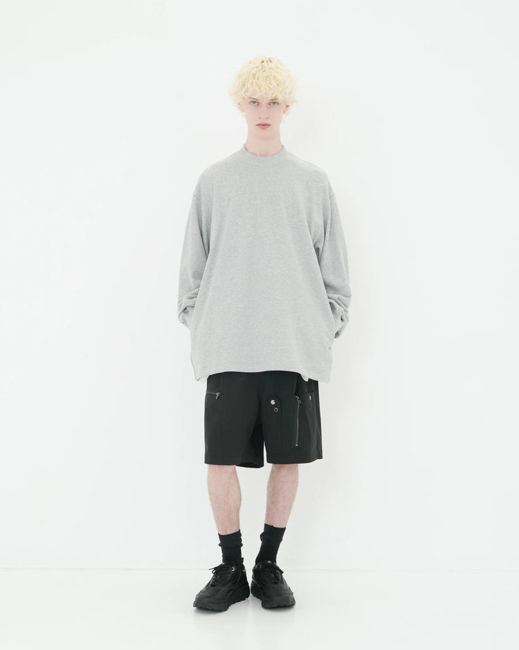 SIDE SEAM POCKET SWEATSHIRT GREY