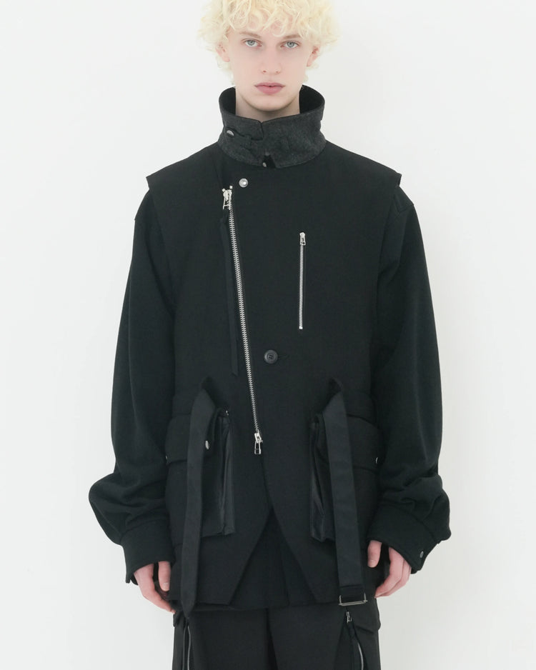 MELTON F2 VEST BLACK