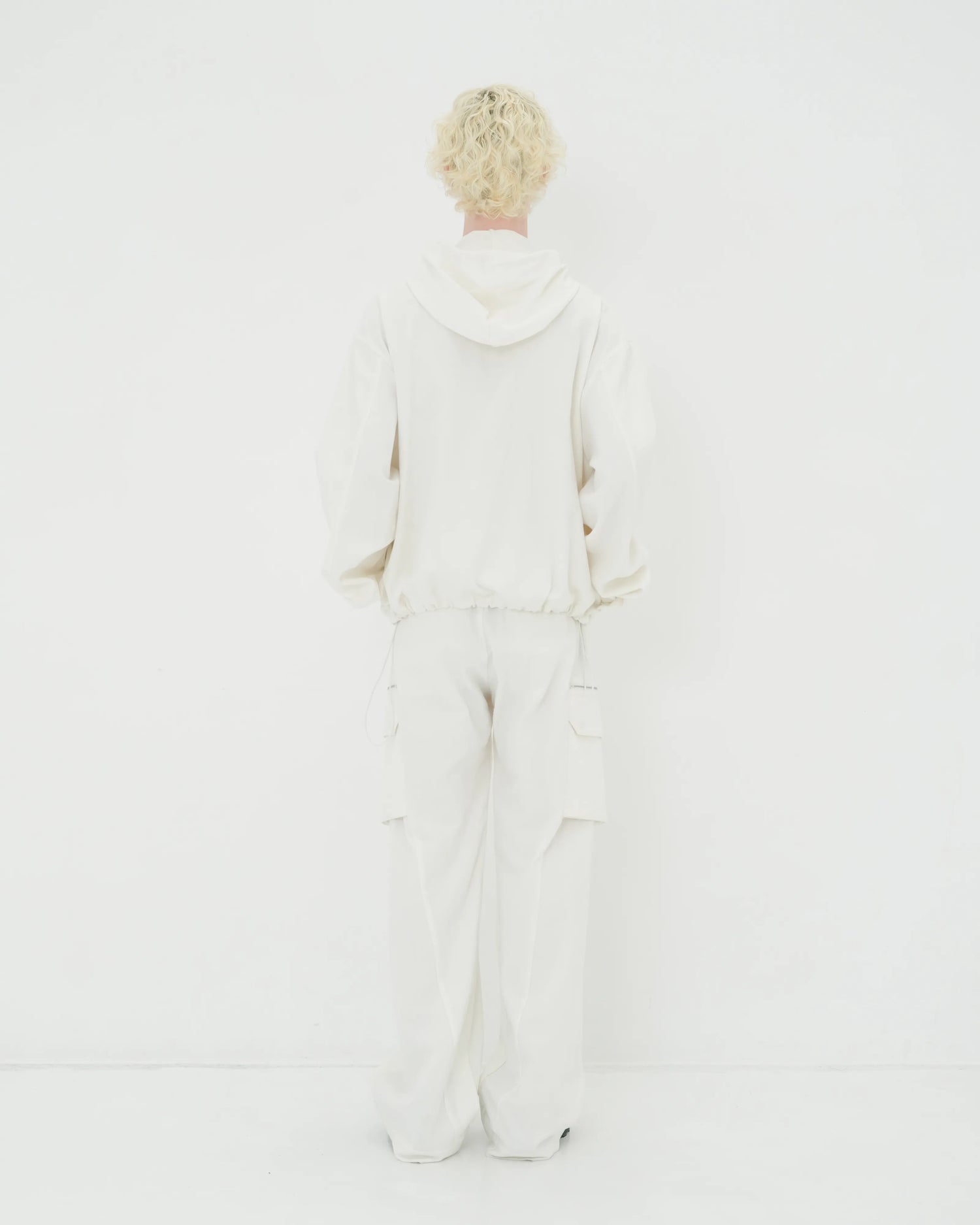 NEP SILK HOOD BLOUSON WHITE