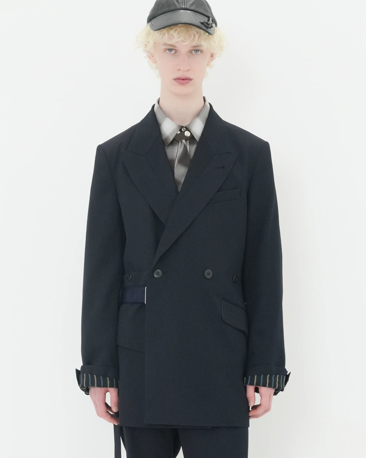 CUMMER BAG DOUBLE - BREASTED JACKET NAVY