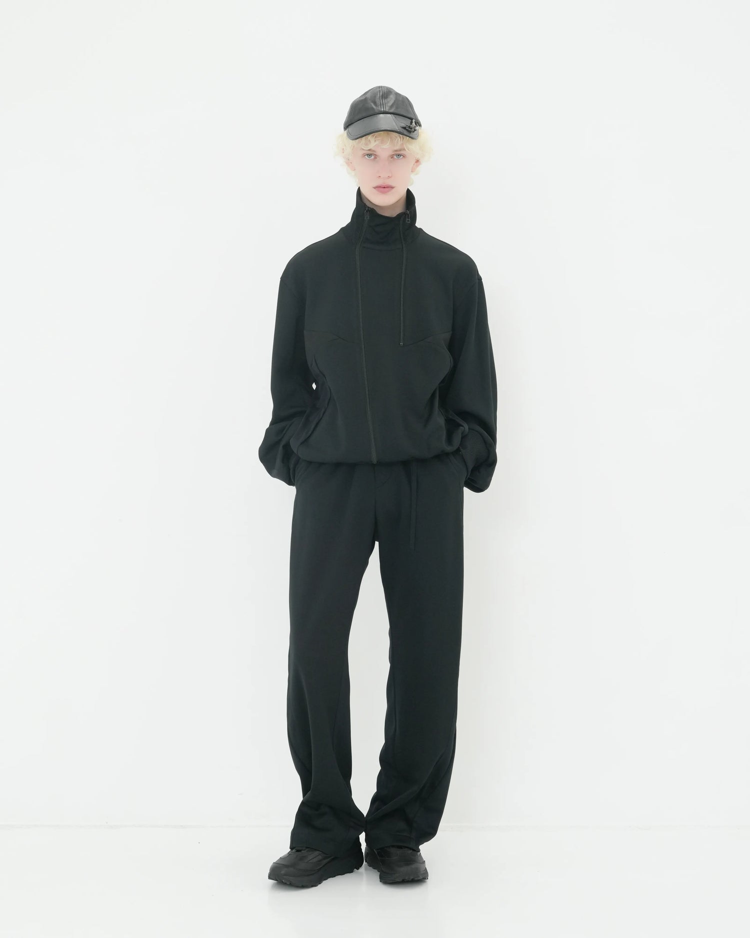 JERSEY TRACK BLOUSON BLACK
