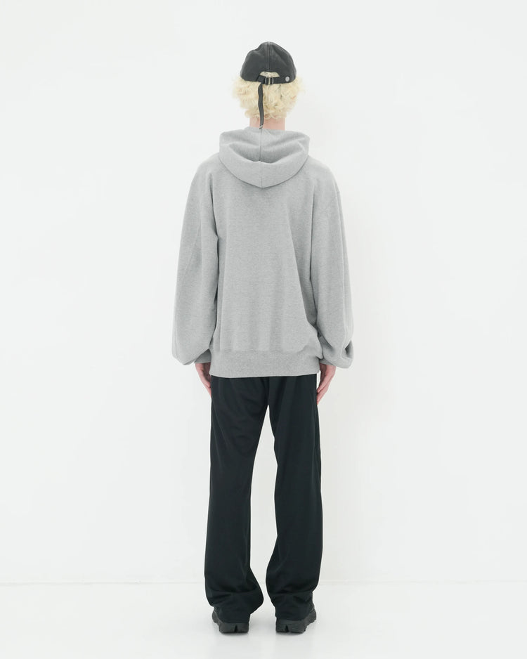 DOUBLE FRONT SWEAT HOODIE GREY