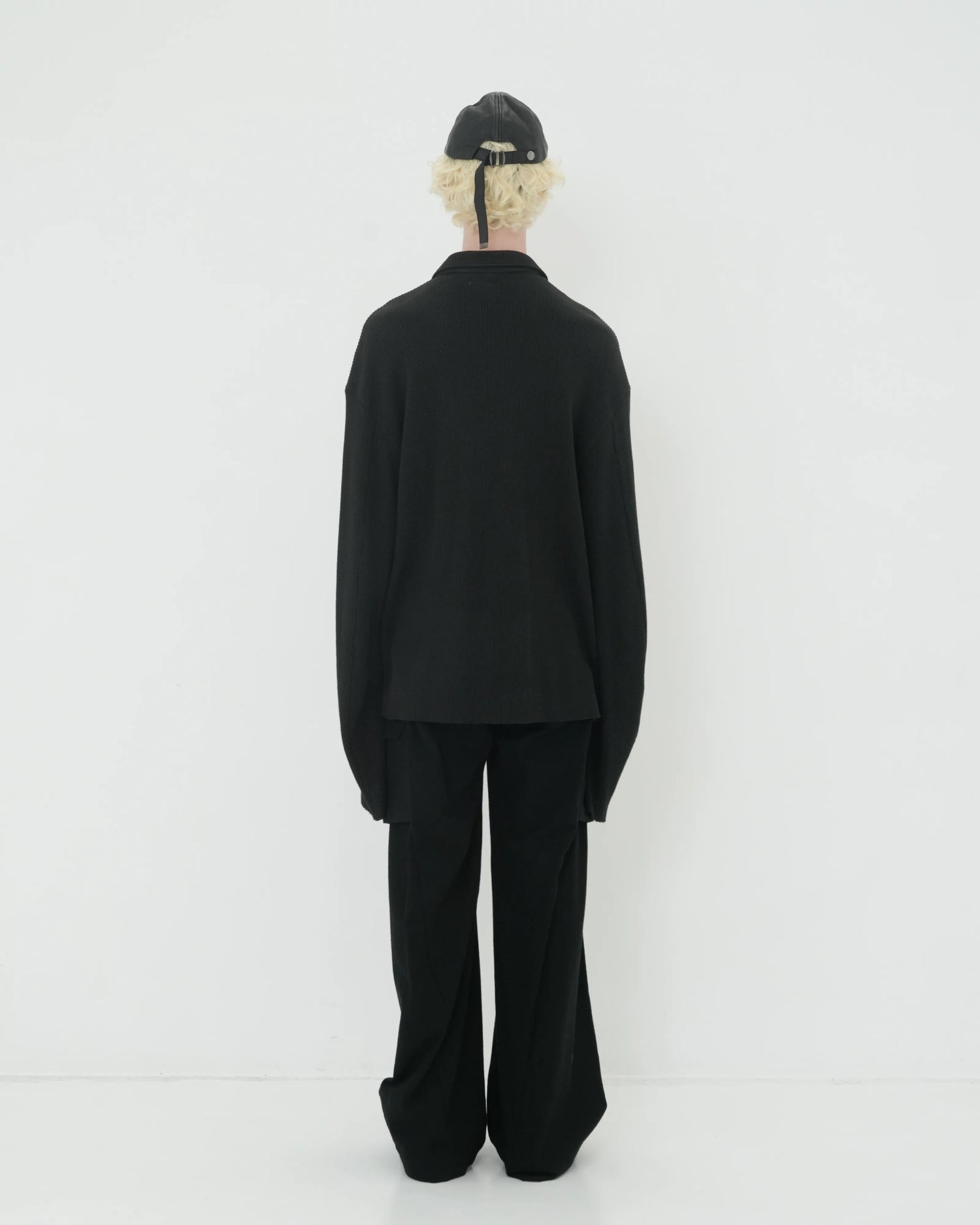 NEP SILK CARGO TROUSERS BLACK