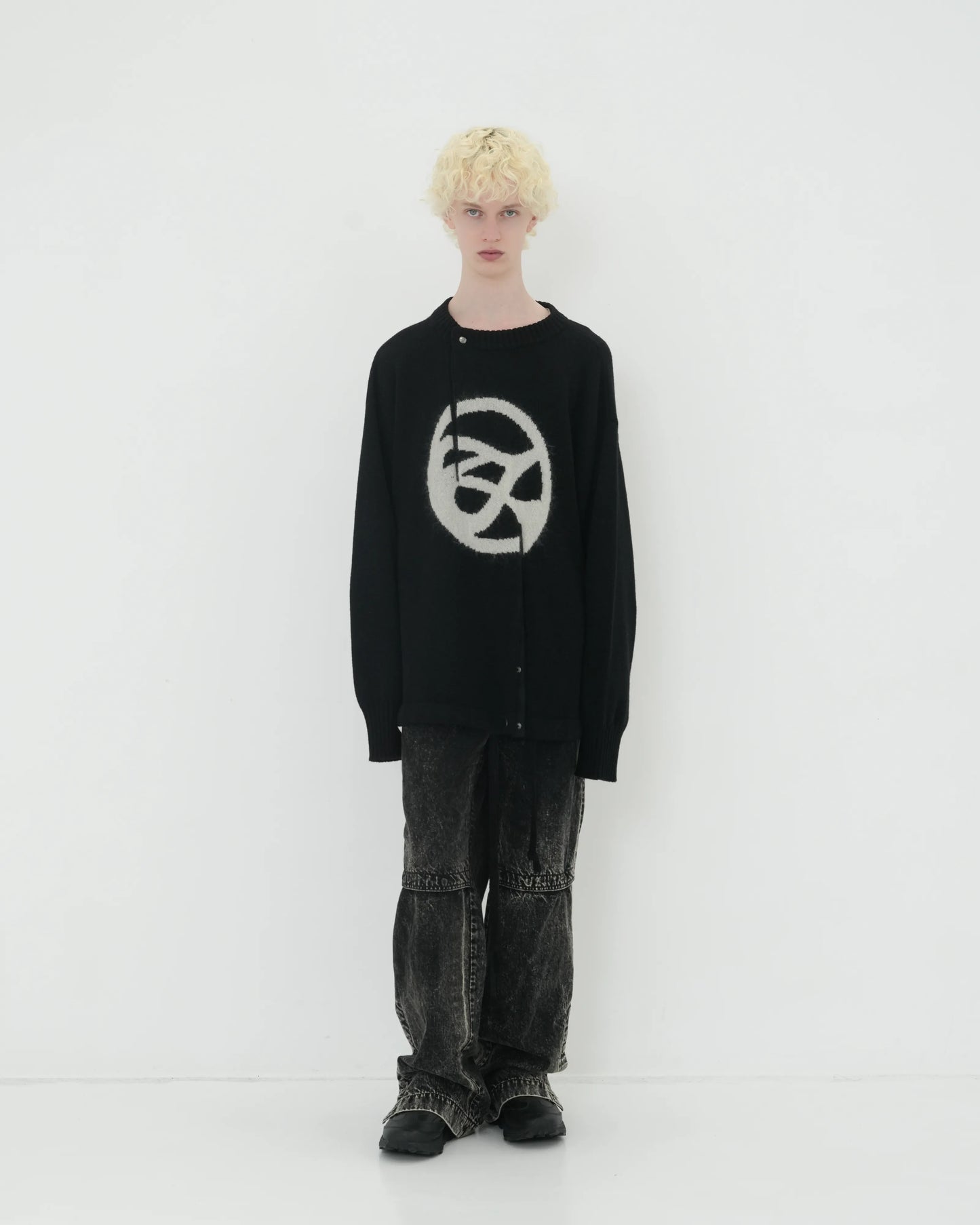 DOUBLE FRONT KNIT PO BLACK