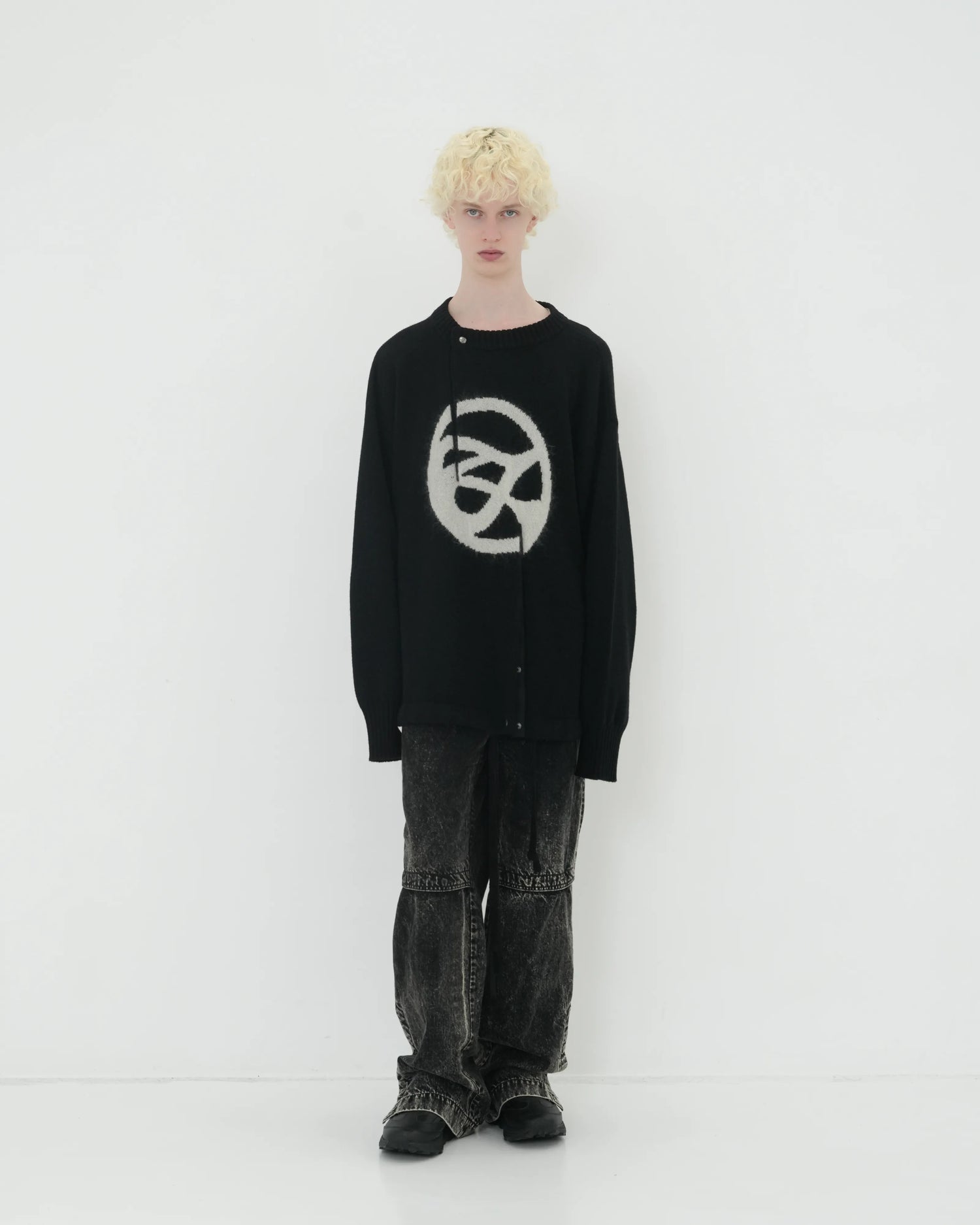 DOUBLE FRONT KNIT PO BLACK