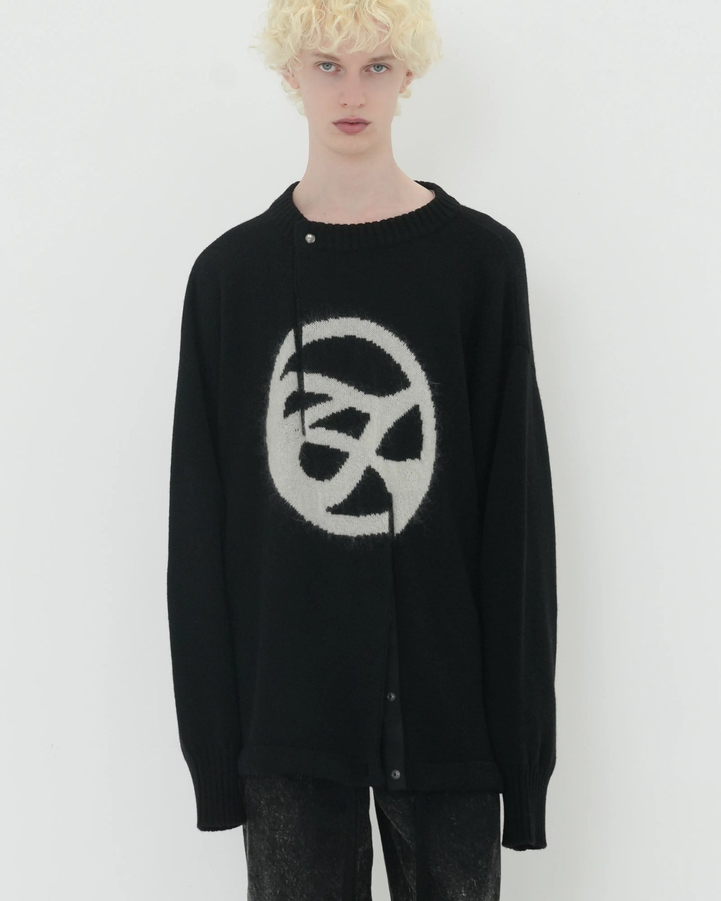 DOUBLE FRONT KNIT PO BLACK