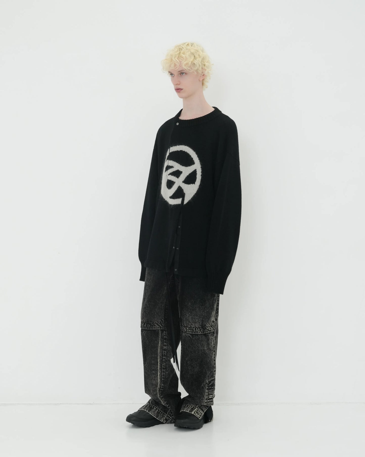 DOUBLE FRONT KNIT PO BLACK