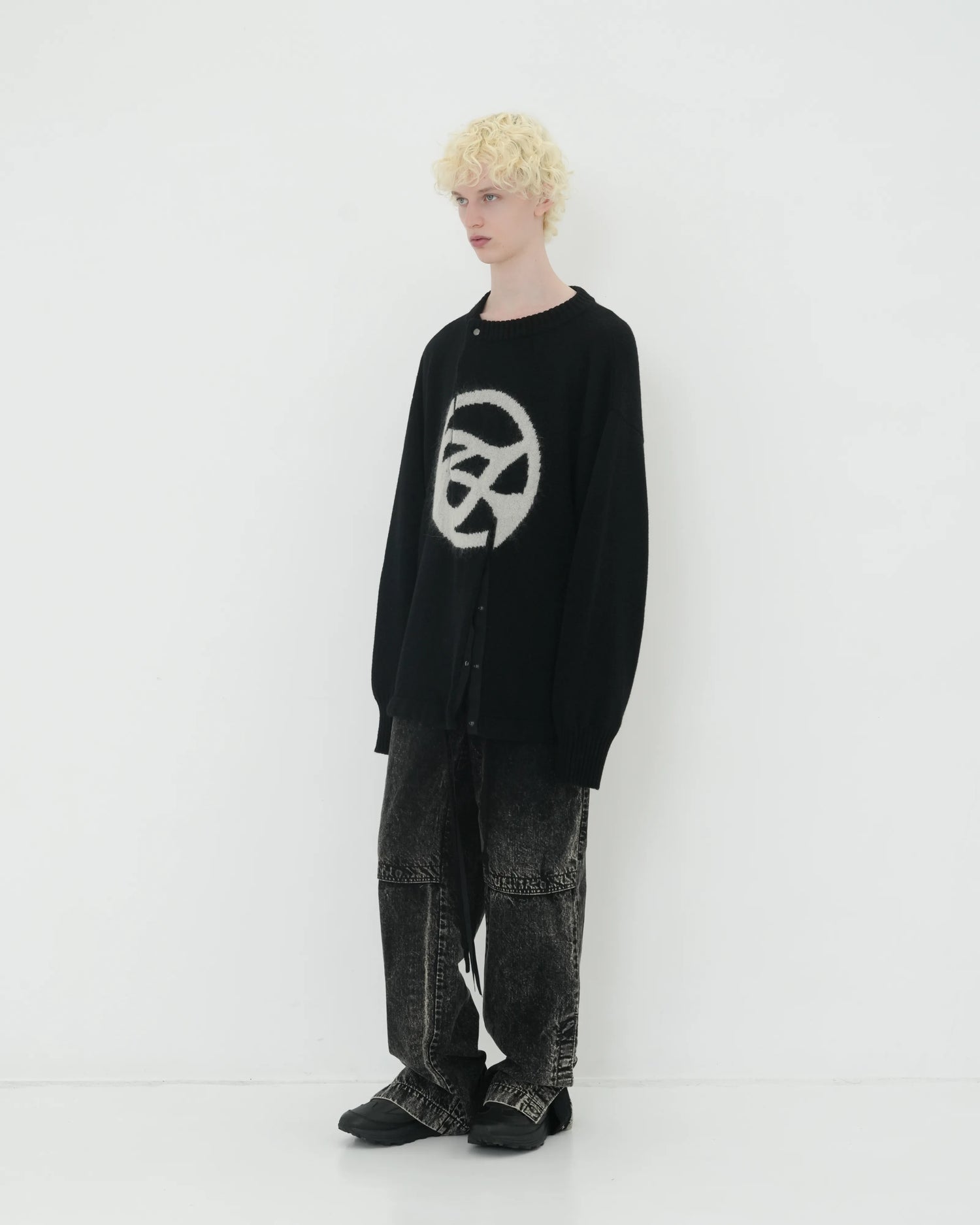 DOUBLE FRONT KNIT PO BLACK