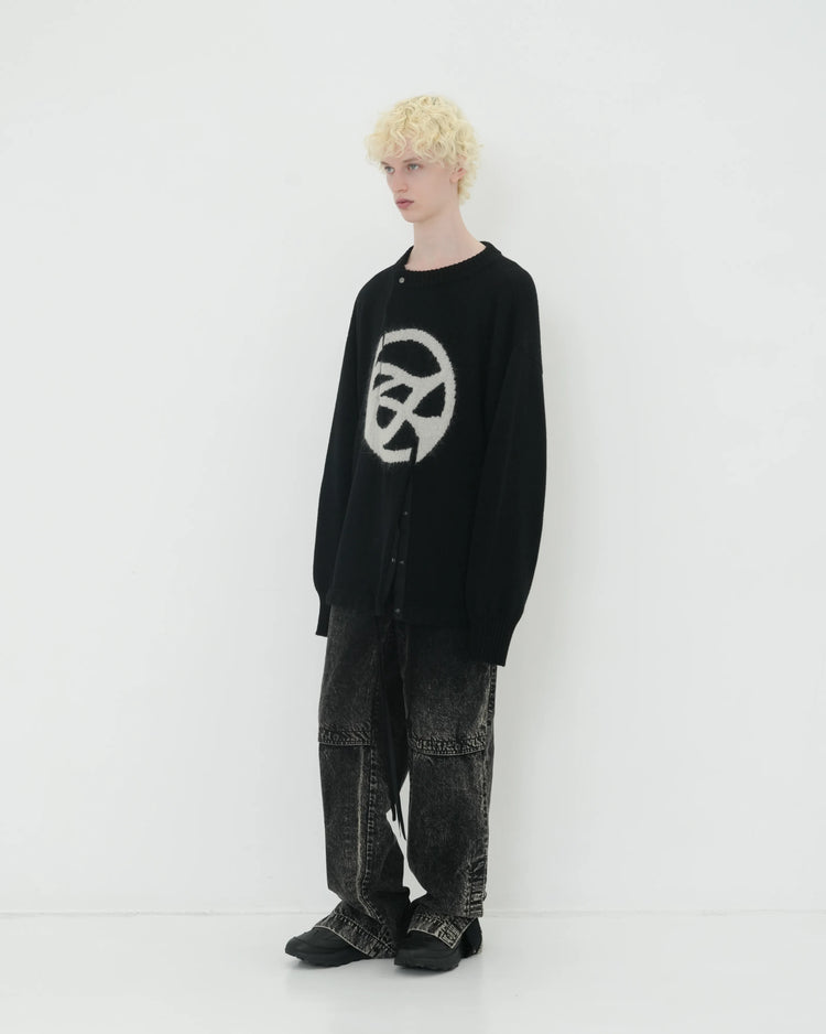 DOUBLE FRONT KNIT PO BLACK