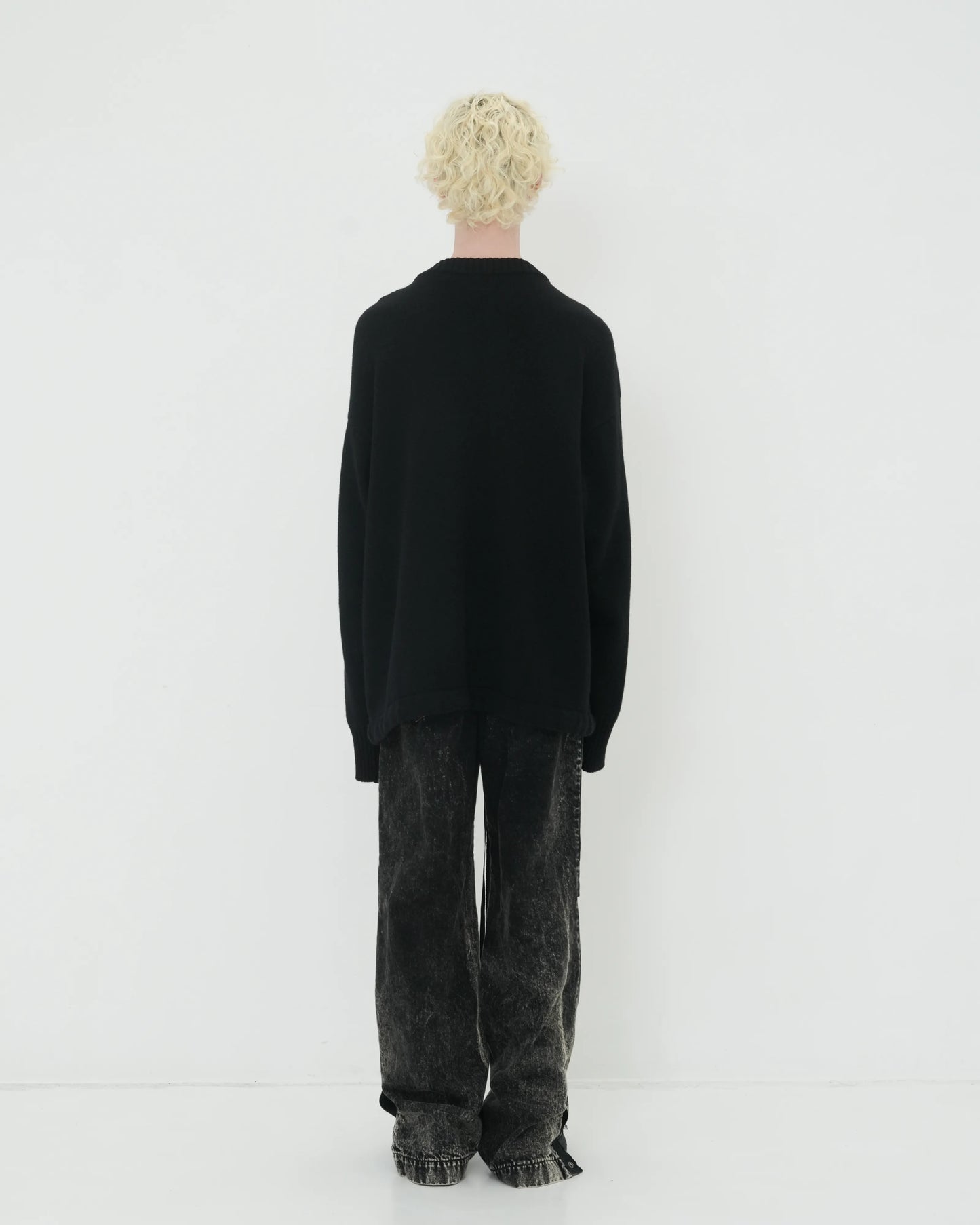 DOUBLE FRONT KNIT PO BLACK