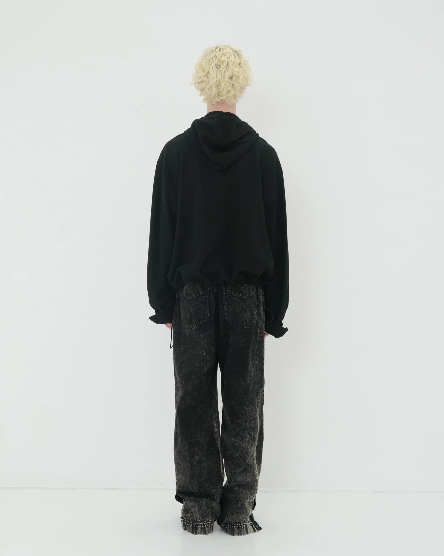 NEP SILK HOOD BLOUSON BLACK