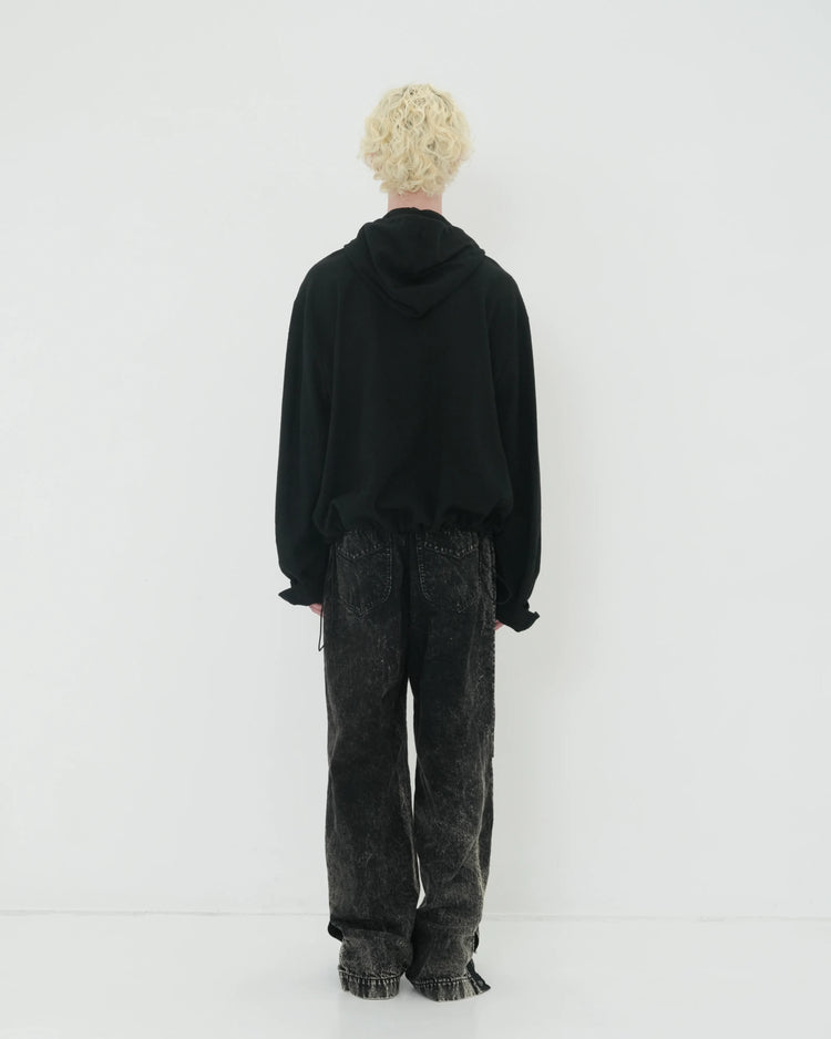 NEP SILK HOOD BLOUSON BLACK