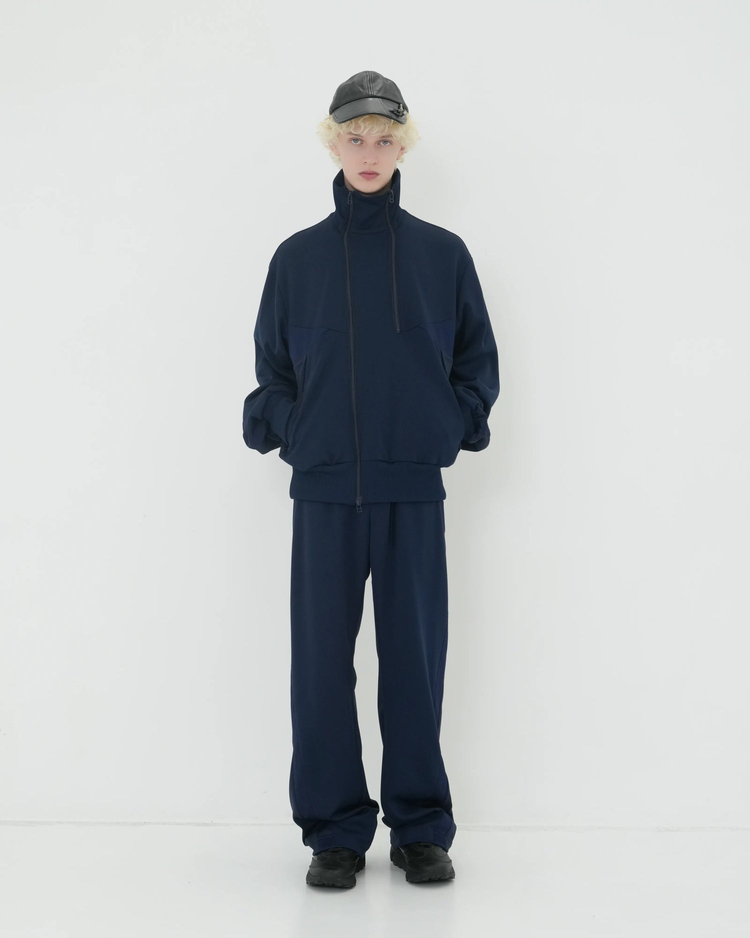 JERSEY TRACK PANTS NAVY