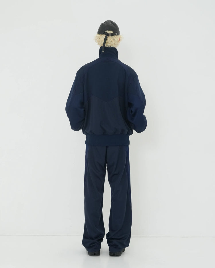 JERSEY TRACK BLOUSON NAVY