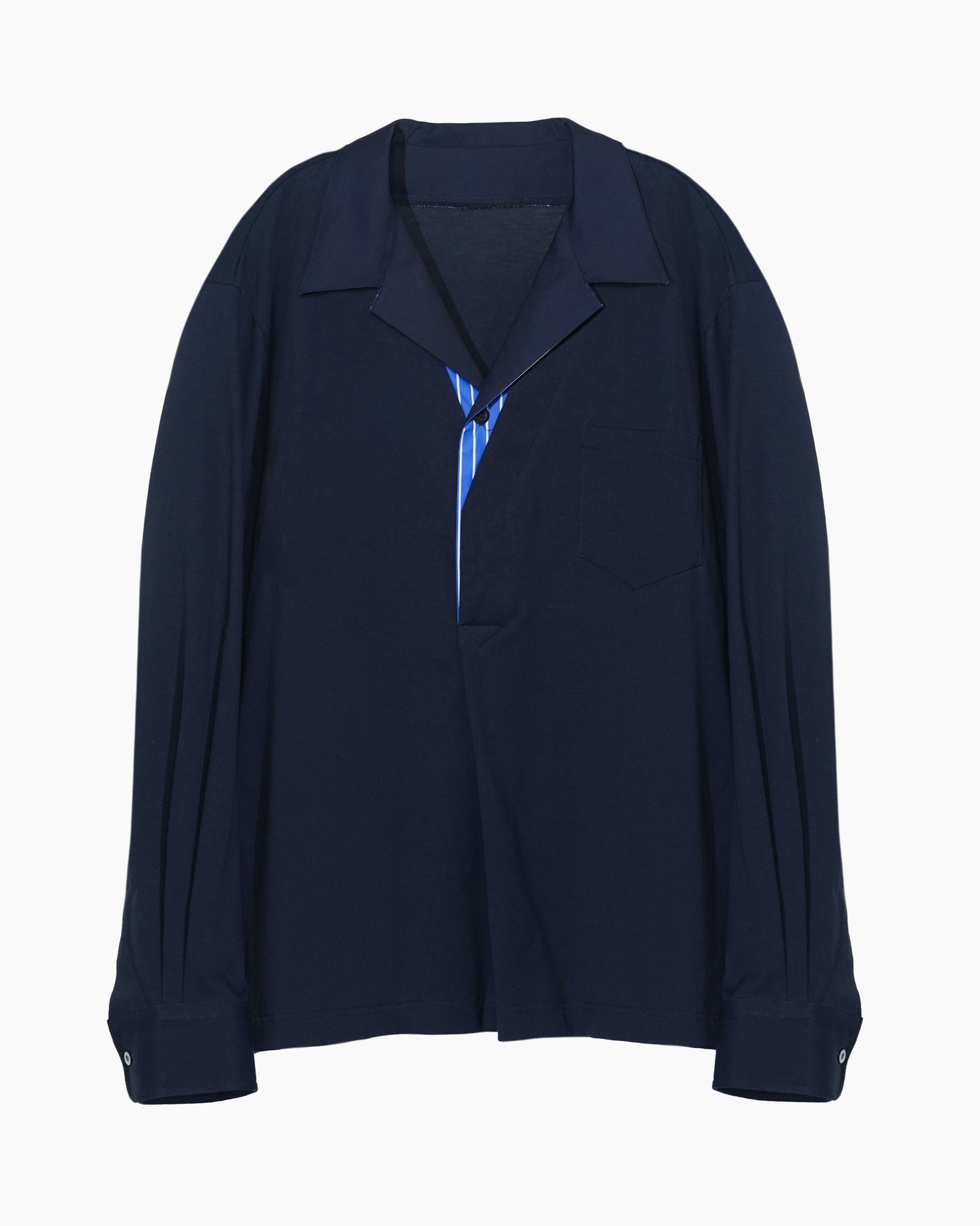 LAYERED L/S T-SHIRT NAVY